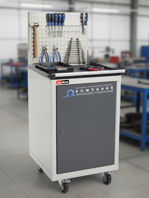 Передвижная тумба ВЛ-010-02 с дверцей и экраном. Изображение №4