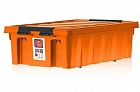 Оранжевый ящик Rox Box 35 литров с крышкой и клипсами 