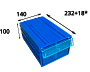 Пластиковый короб Стелла С2 (синий/прозрачный)