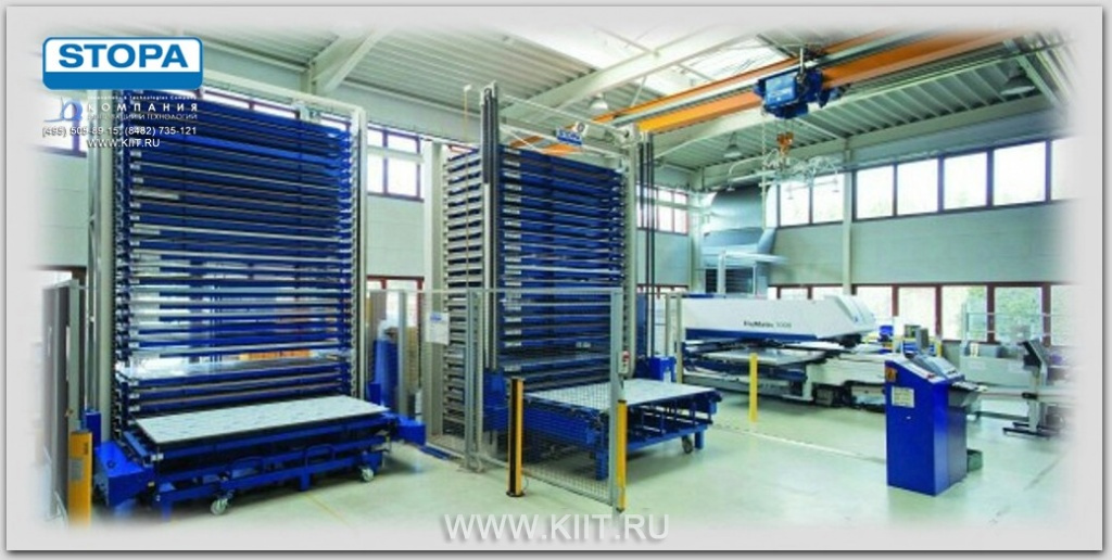 Эффективное хранение листов металла - склады STOPA (Германия)