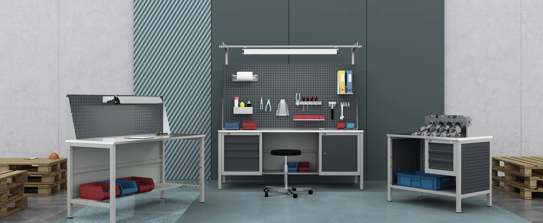 Слесарные верстаки российского производства ДиКом — серия ВЛ-К в КИИТ