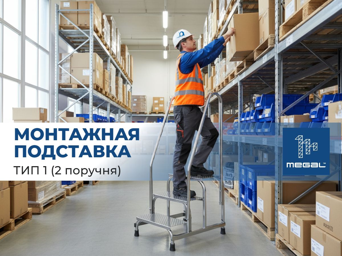 АО «Компания инноваций и технологий» (КИИТ) предлагает монтажные подставки российского и импортного производства для складов, производств и строительных площадок Алюминиевые монтажные подставки с 3–5 ступенями для складов, производств и монтажных работ