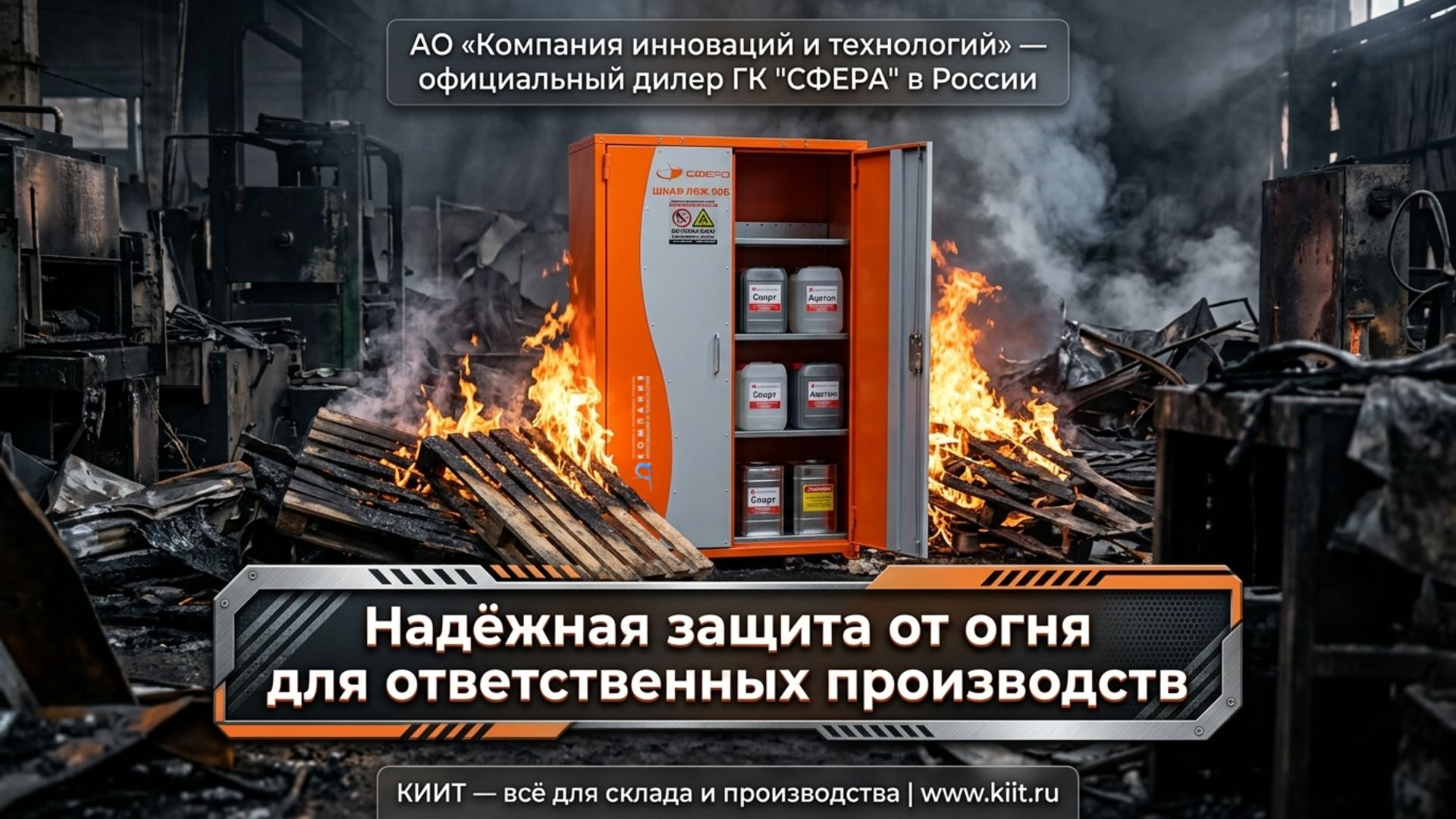 Огнеупорные шкафы «Сфера» — это оборудование, которое АО «Компания инноваций и технологий» (КИИТ) регулярно поставляет на предприятия самых разных отраслей по всей России.